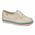 TRIPLE STRIPE FOXING ΜΠΕΖ / ΧΡΥΣΟ