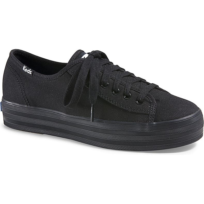 KEDS-WF57308-TRIPLE_KICK_CORE_CANVAS-22_square TRIPLE KICK CANVAS ΜΑΥΡΟ / ΜΑΥΡΟ - Image 1