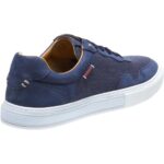 ROBINSON SNEAKER ΜΠΛΕ ΣΚΟΥΡΟ NUBUCK / ΥΦΑΣΜΑ - Image 8