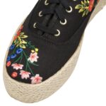 TRIPLE RIFLE PAPER CO. WILDWOOD EMBROIDERY W/ JUTE ΜΑΥΡΟ ΕΜΠΡΙΜΕ - Image 3