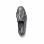 TRIPLE RUFFLE GLITTER SUEDE SUEDE GLITTER ΓΚΡΙ - Image 2